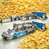 Volledig automatische complete productielijn voor aardappelchips, industriële fabriek, kleine schaal automatische machine voor het maken van zoete aardappelchips