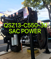 Ensemble complet de moteur diesel à commande électronique Dongfeng DCEC Cummins QSZ13-C550, moteurs QSZ 13 complets