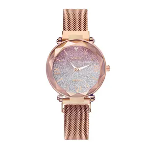 WJ-9343钻石美丽创意最佳礼品女学生手表时尚迷人磁铁网带女士手表