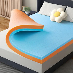 Surmatelas 3 pouces Surmatelas en <span class=keywords><strong>gel</strong></span> Surmatelas en mousse à mémoire de forme originale Tissu de refroidissement Tencel antidérapant pour hôtels - Product Image 1