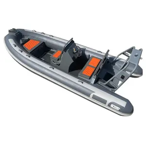 16ft अर्द्ध कठोर एल्यूमीनियम रिब 480 पीवीसी/Hypalon Inflatable राशि चक्र नौकाओं