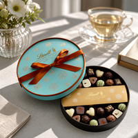 Boîte-cadeau ronde en carton écologique de qualité alimentaire personnalisée pour l'emballage de chocolats et de bonbons en gros