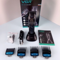Tondeuse à cheveux électrique professionnelle pour hommes Vgr V-269 9000 tr/min, moteur magnétique, salon de coiffure, sans fil, rechargeable