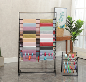 Nhiều lớp kim loại khăn Rack & hiển thị đứng cho chiếc khăn khăn choàng vải mẫu bao bì giấy quần áo trong nhà sử dụng hiển thị đứng - Product Image 2