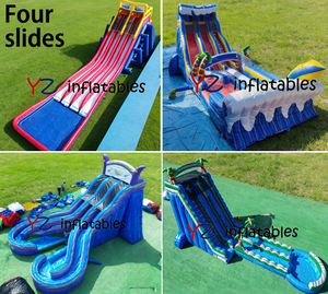 <span class=keywords><strong>Toboggan</strong></span> aquatique gonflable commercial en marbre de 40 pieds avec piscine, <span class=keywords><strong>toboggan</strong></span> aquatique pas cher pour adultes à vendre, double <span class=keywords><strong>toboggan</strong></span>, deux voies - Product Image 4