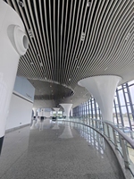 Plafond en aluminium courbé sur mesure pour la décoration intérieure commerciale