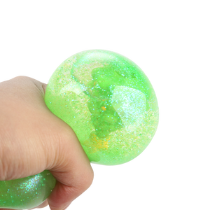 High Quality OEM Colorful Christmas Light up Water <b>Glitter</b> Bouncing <b>Ball</b> Eco Friendly Fidget Toys <b>Balls</b> for Children - Product Image 4