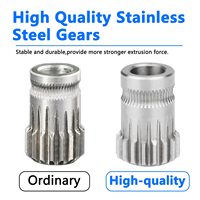 Imprimante 3D à filament 1.75mm CR10S extrudeuse à double engrenage en alliage d'aluminium pour Ender 3 V2 Ender 3 Pro Max Ender 5 Cr10 Pro