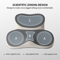 Coussin de siège de méditation ergonomique orthopédique en mousse à mémoire de forme confortable et personnalisé en gros