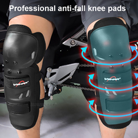 VEMAR Rodilleras y coderas para montar en motocicleta Motocross Ciclismo Rodilleras Motobike Accesorios 4 piezas Equipo de protección Deportes al aire libre