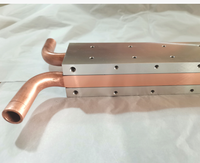 Échangeur de chaleur à plaque froide en aluminium, tube en cuivre, vente directe d'usine CNC, radiateur refroidi à l'eau