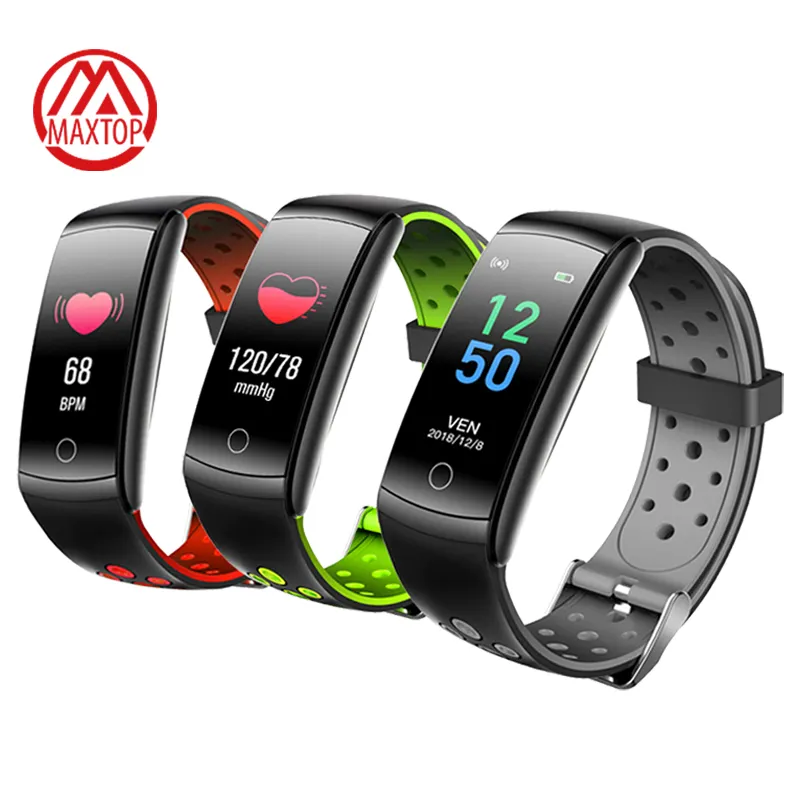 Maxtop Wearable Smart Bracelet Heart Rate Blood Pressure Monitor Sport Fitness Rohs Bluetooth Smart Bracelets