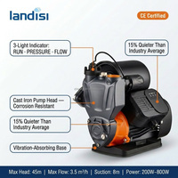 Pompe de surpression intelligente haute pression auto-amorçante en laiton à commande manuelle 1,5 CV pour eau propre et chauffe-eau