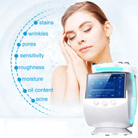 Mesin Perawatan Kulit Ice Blue 7 in 1 Facial Hydra Aqua Peel Dermabrasi Diamond Microdermabrasi Deteksi Kulit