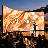 Pantalla LED Curva de Alquiler para Escenarios, Conciertos, Bodas y Eventos, Video Wall 500x500, 7.5kg, Bloqueo Rápido, Acceso Frontal, Fondo Confiable, ¡Gran Oferta!