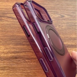 เคสโทรศัพท์อะคริลิกแม่เหล็กแบบด้าน หมุนได้ 360 องศา ผิวสัมผัสทราย ผลิตด้วยวิธีฉีดขึ้นรูป สำหรับ 18 <span class=keywords><strong>Pro</strong></span> และ 18 <span class=keywords><strong>Pro</strong></span> <span class=keywords><strong>Max</strong></span> - Product Image 5