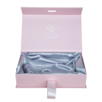 Boîte à bijoux en carton durable, emballage écologique, boîte d'expédition personnalisée avec logo, doublure en éponge, laminage mat pour collier