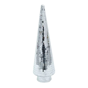 Adornos Decorativos para Árbol <span class=keywords><strong>de</strong></span> Navidad con Espejo, Diseño <span class=keywords><strong>de</strong></span> Disco, para la Temporada Festiva, Bolas Reflectantes <span class=keywords><strong>de</strong></span> Mosaico, Decoración <span class=keywords><strong>de</strong></span> Mesa - Product Image 2