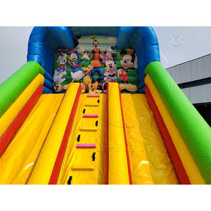 Castillo Inflable de PVC de Grado Comercial con Tobogán Combinado, Tobogán Doble Inflable de Dibujos Animados para Niños y Adultos, Toboganes Inflables para Parques de Diversiones - Product Image 6