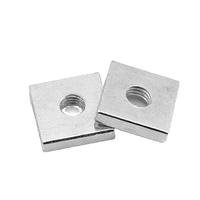 Galvanized Carbon Steel Square Nut Rectangular Nut 6mm Metric 1/4-20 Thread Coverage Fasteners-Special Accessory