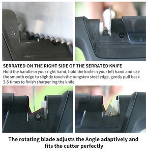 Casa cocina Multi-funcional Chef 4 en 1 tijeras cuchillo afilador para dentada y <span class=keywords><strong>cuchillos</strong></span> de fruta - Product Image 4