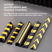 Protections d'angle en caoutchouc réfléchissant de qualité ingénierie Renda, bandes anti-collision murales, modèle HJ, pour la sécurité des bords de garage de stationnement, fabriquées en Chine