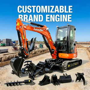 Envío Gratis: Excavadoras de Motor de 3.5 Toneladas, Excavadora Compacta Pequeña, Mini Excavadora EPA para el Hogar, Ofertas LEITE - Product Image 2