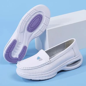 <span class=keywords><strong>Scarpe</strong></span> di sicurezza <span class=keywords><strong>bianche</strong></span> da <span class=keywords><strong>donna</strong></span> con punta in acciaio in microfibra superiore in pelle per lavori ospedalieri - Product Image 5