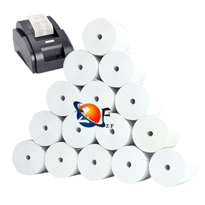 Venta al por mayor rollos de papel térmico para caja registradora 57mm x 40mm 80mm x 70mm 55gsm 60gsm 65gsm sin núcleo POS 80x80mm - Product Image 6