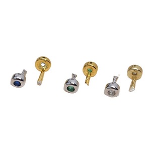 Cuentas de Plata S925 con Ojo de Pez y Orificio Pasante, 5 Piezas, Accesorios para Manualidades, Tapones Azules, Blancos y Verdes, Decoración Barroca, Fornituras de Joyería S1545 - Product Image 5