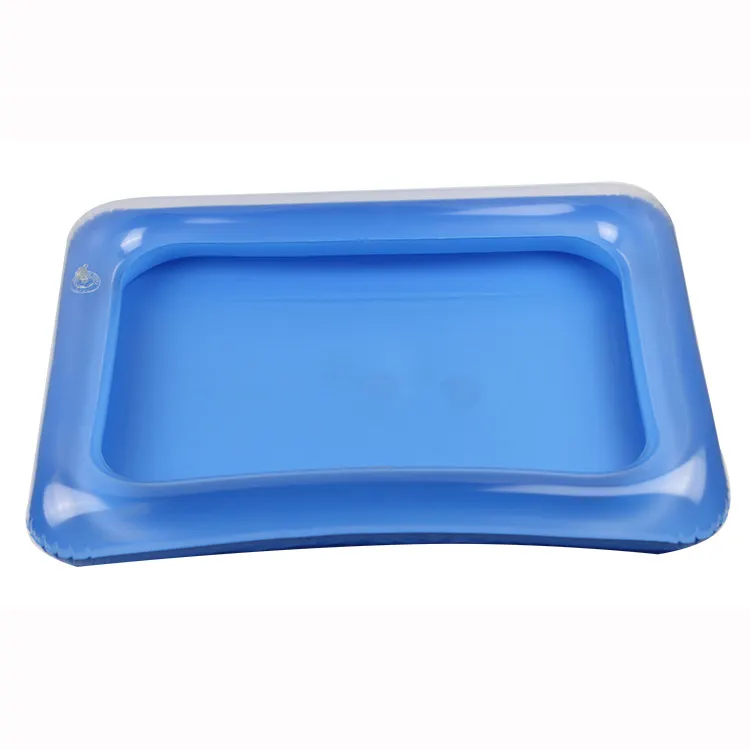 Kids Indoor Playing Plastic Mobile Table Sand Clay Color Mud Toys Inflatable Sand Pool Floating Tray