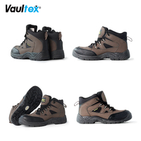 Bottes de sécurité robustes Vaultex en microfibre, embout en acier 200J, tige en PU, chaussures de travail pour hommes, anti-perforation