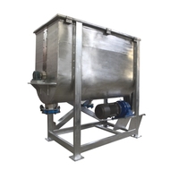 Mélangeur de poudre tout en acier carbone 500L pour granulés, liquides, pâtes, poudres sèches, industrie chimique, fabrication de batteries, transformation alimentaire