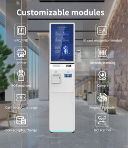 Machine de kiosque en libre-<span class=keywords><strong>service</strong></span> d'impression de billets Terminal de paiement Atm avec distributeur de kiosque en espèces accepteur de billets - Product Image 6