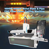1500W 2000W 3000W Machine laser à fibre CNC 6kw axe rotatif automatique pour tube rond carré