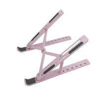 Support pour ordinateur portable de bureau réglable, rehausseur d'ordinateur pliable et portable, support ventilé pour ordinateur portable