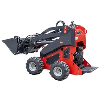 Chine CE 25 Hp Kubota Diesel Électrique Mini Chargeuses Tarière Seau Accessoires Forestier Mulcher Skid Steer Avec Débroussailleuse
