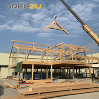 Vigas De Bambu modulaire construction rapide préfabriqué cabane en rondins de bambou préfabriqué conteneur en bambou bureau bois de bambou vente détachable