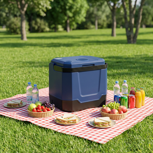 Réfrigérateur portable 32L chaud et froid avec affichage numérique et haut-parleur Bluetooth – Vente en gros pour camping et voiture - Product Image 1