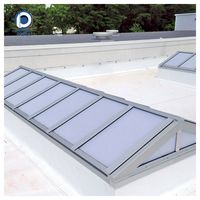Fenêtre de toit en aluminium à économie d'énergie, commande manuelle, double vitrage, pour résidences privées et greniers, fabrication OEM
