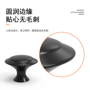 Pomo de Puerta de Gabinete Xianying con Diseño de Hongo, Acero Inoxidable 906, Diseño Redondo Moderno y Minimalista - Product Image 1