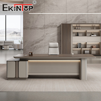 Ekintop Wholesale CEO Ensemble de mobilier de bureau de direction moderne de luxe en bois convertible et extensible
