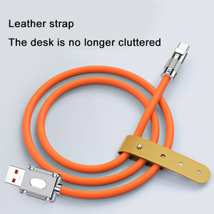 Mới Nhất Chứng Nhận 1M 2M 3M Cáp Dữ Liệu Loại C Kẽm Hợp Kim Loại C Cáp Sạc Nhanh TPE Silicone Dây USB A Để USB C Cáp - Product Image 5