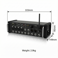 Console de mixage numérique professionnelle MR12 pour studio d'enregistrement, table de mixage audio numérique multi-pistes pour DJ