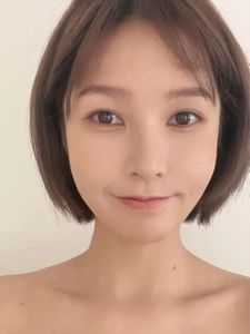 Cepillo delineador de ojos biselado Punta delgada pequeña Hoja de sombra de ojos plana Cepillo inclinado Cabeza plana Gusano de seda Contorno Párpados para cepillar - Product Image 6