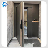 Porte d'entrée extérieure en aluminium de haute qualité au design personnalisé Prix d'usine Nouveau style de sécurité Ouverture manuelle antivol