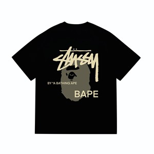 Camiseta de Diseñador de Moda 2026 Versión 1:1 de Alta Calidad con Estampado de Letras, Camiseta de Hombre con Estampado Bapees, Camiseta de Moda - Product Image 4