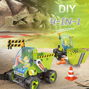 ชุดประกอบยานพาหนะ Hanye 4 in 1 DIY 60 ชิ้น ประกอบด้วยน็อตและสกรู ของเล่นเสริมพัฒนาการ STEAM ของขวัญสำหรับเด็ก - Product Image 3