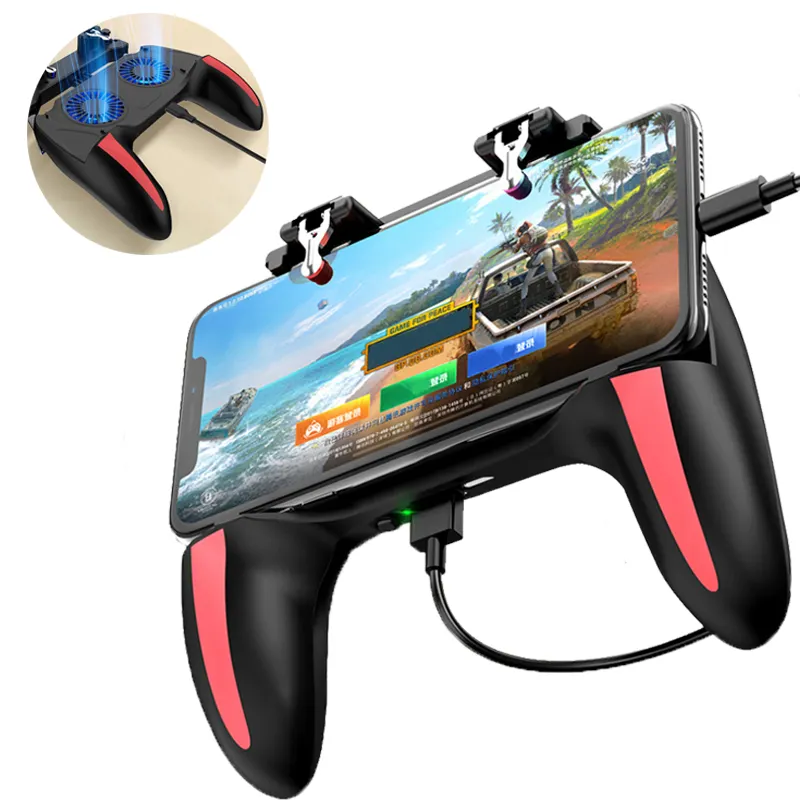 Laudtec Gamepad Trigges For Free Fire Play Game For Pubg Mobile Controller Pubg Trigger Gaming Gamepad With Cooling Fan