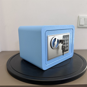 Mini Safe <b>Box</b> Blue Color Electronic Digital <b>Lock</b> Key Storage - Product Image 1